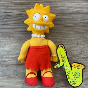 Vintage Lisa Simpson Doll 1990 Matt Groening Cartoon character Stuffed Toy